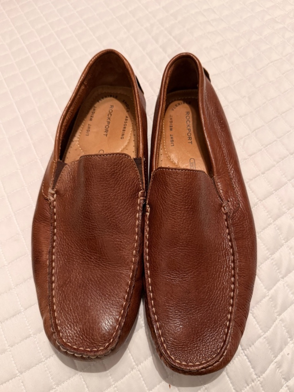 Rockport Brown Leather Rhyder Driving Loafer